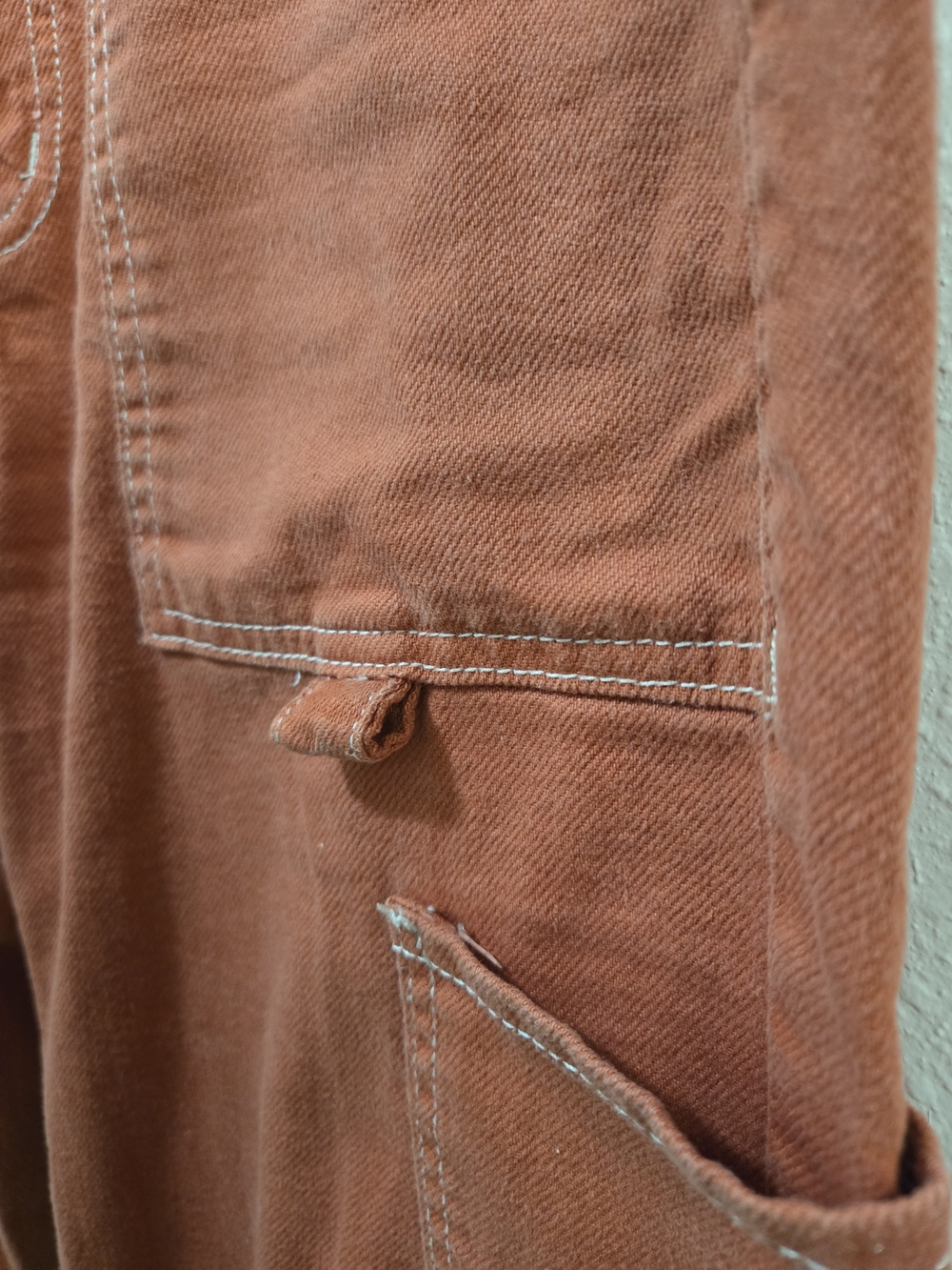 S.O.N.G. wide-leg orange cargo pants - Picture 5 of 5